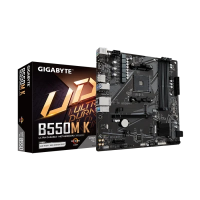 GIGABYTE MB B550M K, AM4 4xDDR4, 2xM.2, 4xSATA; 8xusB; DP; HDMI; PS2; mATX
