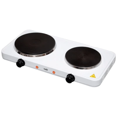 home Električno kuhalo, 2 ploče - 15/18 cm, 2500 W, bijela - HG R 02WH