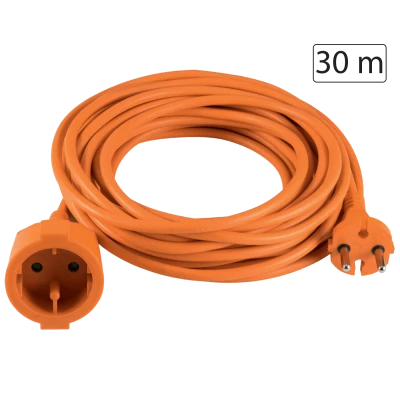 home Produžni strujni kabl 1 utičnica, 30m, H05VV-F, orange - NV 4-30/OR/1,5