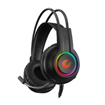 Slušalice sa mikrofonom gaming RAMPAGE RM-K92 X-STACK black PC/PS4 USB 7.1, RGB