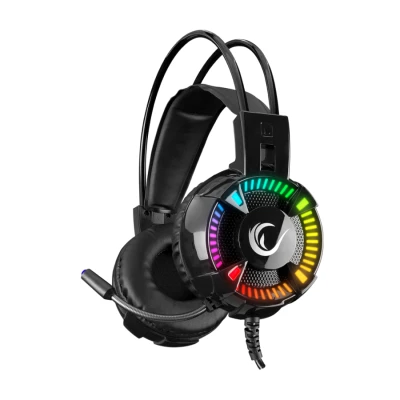 Slušalice sa mikrofonom gaming RAMPAGE STYLES black USB 7.1, RGB