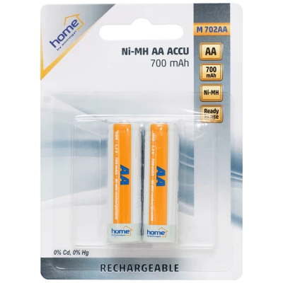 home Baterija punjiva AA, 700mAh, NiMh, blister 2 kom - M 702AA