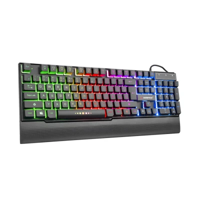 Tastatura gaming RAMPAGE KB-R66 BUBBLE, USB, Rainbow Illuminated, BiH LC Layout, multimedija, 31400