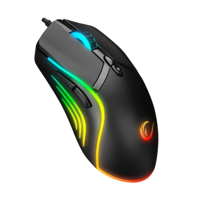 Miš gaming RAMPAGE SMX-R54 VIBE USB, black, RGB, 6400dpi