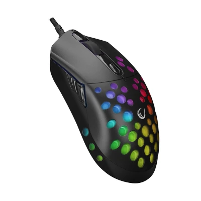 Miš gaming RAMPAGE SMX-R66 ROCKET Ultra Light black, RGB LED, 12000dpi
