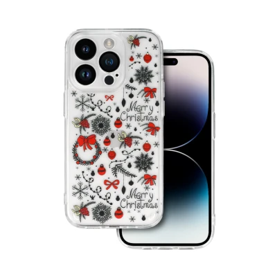 ZAŠTITNA MASKA CHRISTMAS CASE ZA IPHONE 12 DESIGN 5 CLEAR