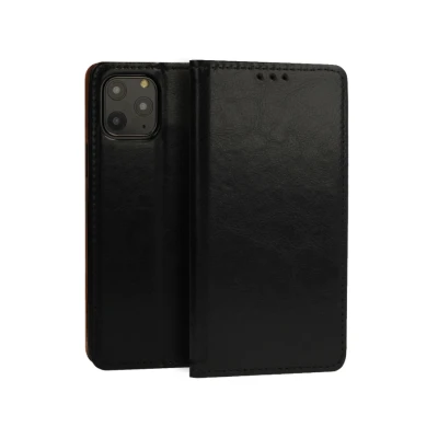 PREKLOPNA MASKA BOOK SPECIAL CASE ZA IPHONE 12 PRO MAX BLACK (KOŽA)