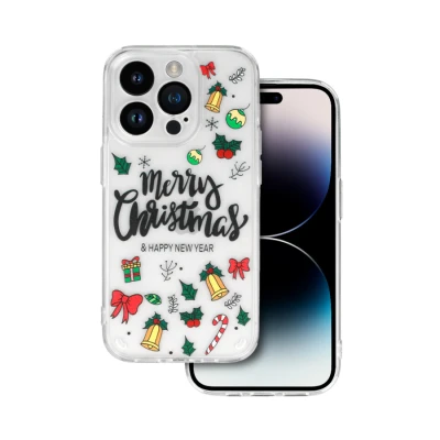 ZAŠTITNA MASKA CHRISTMAS CASE ZA IPHONE 15 PRO MAX DESIGN 3 CLEAR
