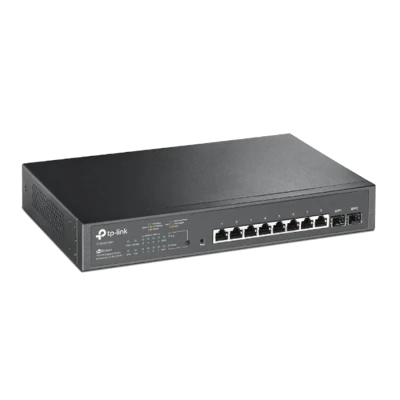 TP-Link TL-SG2210MP JetStream 10-portni gigabitni pametni prekidač sa 8 portova PoE+, 8× gigabitni PoE+ portovi, 2× gigabitna SFP slota, 802.3at/af, 1