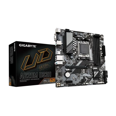 Gigabyte MB [A620M DS3H] AM5; 4xDDR5; M.2, 4xSATA;6xUSB HDMI, DP, VGA; mATX