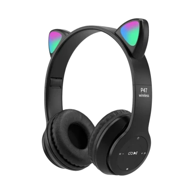 Slušalice za djecu bluetooth cat P47M black
