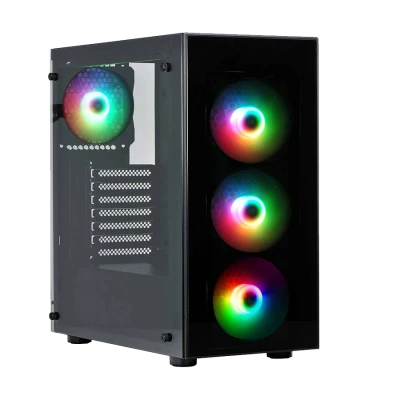 Kuciste Spire case VISION 7025 RGB gaming ATX 4xRGB fan 120mm VGA 370mm CPU cooler 170mm SPM7025GU3-4RGB