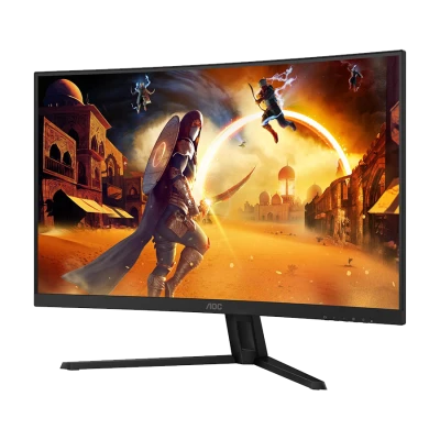 MONITOR AOC Gaming CQ32G4VE Curved 31.5” FAST VA, 16:9, 2560x1440, 180Hz, 0.5ms, 300 cd/m2, 3500:1, Audio, HDMI, DP, Tilt, Black-Red, VESA 3y