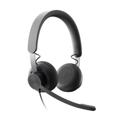 Slušalice sa mikrofonom, Logitech UC Zone USB black, USB-C, USB-A adapter included, noise-canceling, 981-000875