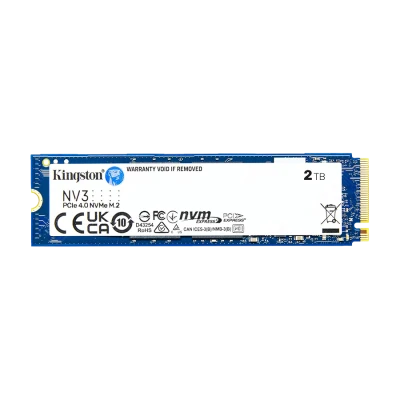 Kingston SSD SNV3S/2000G 2TB NV3 NVMe PCIe Gen 4.0  Up to 6,000MB/s read, 5,000MB/s write