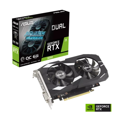 VGA ASUS VGA DUAL-RTX3050 OC 6G NVIDIA GeForce RTX 3050 6GB GDDR6 96bit, DVI-D, HDMI, 3xDP