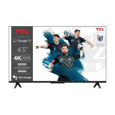 TV TCL 43"V6B 4K Google OS HDR10 and HDR HLG; HDMI 2.1; Game Master 2.0; Dolby Audio 43V6B
