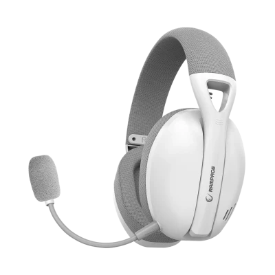 Slušalice sa mikrofonom gaming RAMPAGE Crack H11 White/Gray Wireless 2.4G Bluetooth