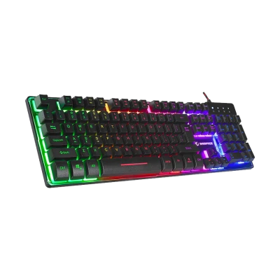 Tastatura gaming RAMPAGE Titan K9 Black USB Rainbow Color Backlit US/EGNLISH Layout FULL SIZE