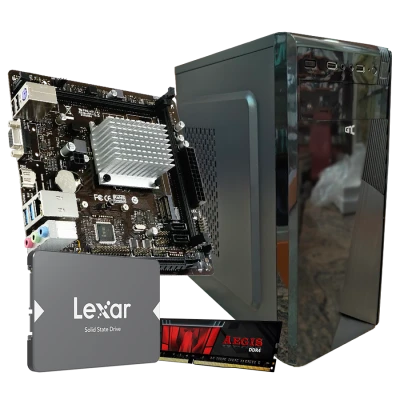 GNC ŠKOLARAC  Win 11 Pro, Intel Cel.Quad Core J4125 up to 2.7GHz, MB J4125NHU, RAM 8 GB DDR4 2666 MHz, SSD 256 GB, GNC Kućište + 500W, 2Y