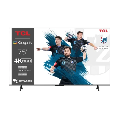 TCL  TV 75"V6B 4K HDR TV Google OSHDR10 and HDR HLG; HDMI 2.1;Game Master 2.0; Dolby Audio, 75V6B