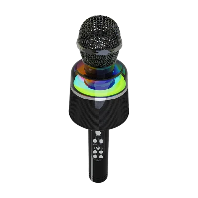 Mikrofon karaoke wireless bluetooth sa zvučnikom, black, GEMBIRD MICBT-01-BK