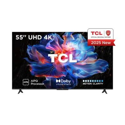 TCL 55"V6C 4K TV Google OS HDR10 HVA Panel Motion Clarity Dolby Audio; AiPQ Processor; 55V6C