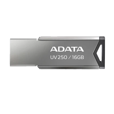 USB Memory stick Adata 16GB UV250 2.0 Silver Metal Style AUV250-16G-RBK