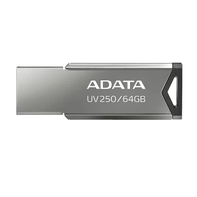 USB Memory stick Adata 64GB UV250 2.0 Silver Metal Style AUV250-64G-RBK