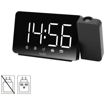 home Sat sa alarmom i projektorom, LED zaslon, FM radio - LTCRP03
