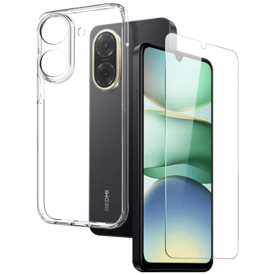 NN-Su Maska za Redmi A5 4G sa sa zaštitom ekrana - Redmi A5 Phone Case;Tempered Glass