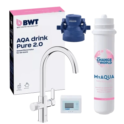 Filter Za Vodu BWT AQA drink Pure 2.0 + Grohe 3‑u‑1 Sa MyAqua Taste filterom