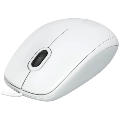 Logitech Miš optički, 800 dpi, 3 tipke, USB - B100 White