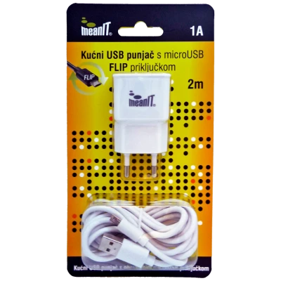 MeanIT Kućni punjač, za smartphone i tablet, FLIP konektor - PUNJAČ ZA TABLET I SMARTPHONE