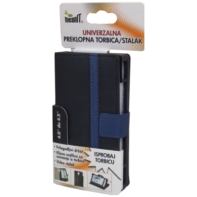 MeanIT Torbica/stalak, univerzalna, preklopna, 4-4.5",crno/plava - TUS1