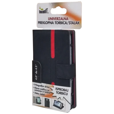 MeanIT Torbica/stalak, univerzalna, preklopna, 4-4.5",crno/crvena - TUS4
