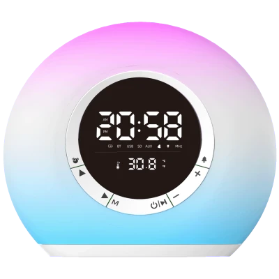 MeanIT Zvučnik bežični, Radio Alarm Sat, Bluetooth - B15