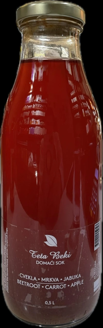 100% prirodni sok od cvekle, mrkve, jabuke 500ml