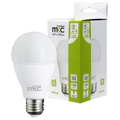 MKC Sijalica,LED 12W, E27, 220V AC,prirodno bijela svjetlost - LED GOCCIA A60 E27/12W-N Box