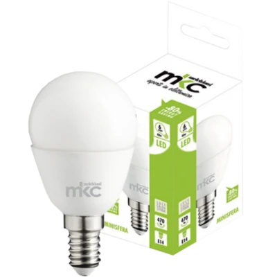 MKC Sijalica,LED 6W, E14, 4000K,220V AC,prirodno bijela svjetlos - LED MINISFERA E14/6W-N BOX