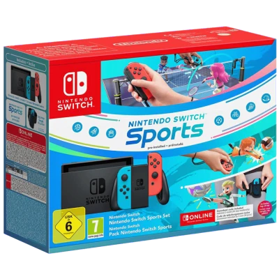 Nintendo Igraća konzola Nintendo Switch+Switch Sport+3 mjeseca online - Switch Console 1.1 Neon B/R, Bundle