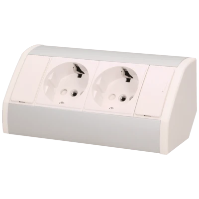 Orno Produžni kabel sa 2 x Schuko utičnice, ugradbena - OR-GM-9005/W-G(GS)