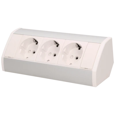 Orno Produžni kabel sa 3 x Schuko utičnice, ugradbena - OR-GM-9001/W-G(GS)