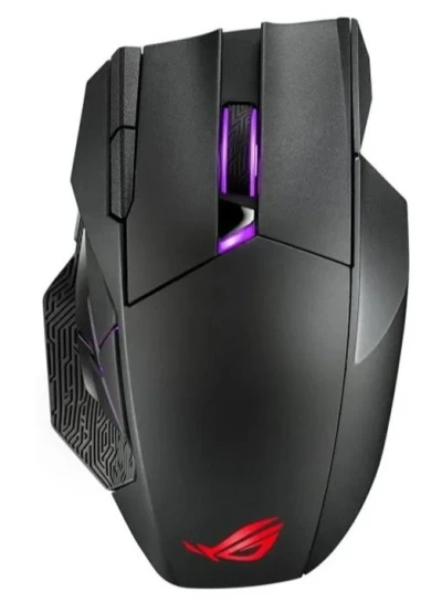 ASUS ROG SPATHA X gaming miš,12 programabilnih tipki, 6 ROGmikro prekidača, 19000 dpi, wireless