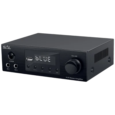 SAL Multimedijsko mini HiFi pojačalo,2x50W,BT-FM-USB-OPTI-KOAX - BTA 250