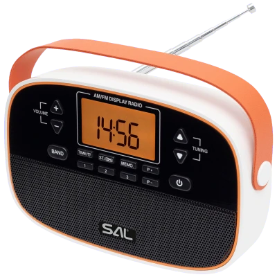 SAL Radio prijemnik, AM / FM, alarm, LCD zaslon - RPR4LCD