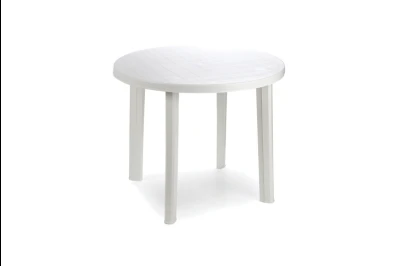 Bastenski sto plasticni TONDO beli