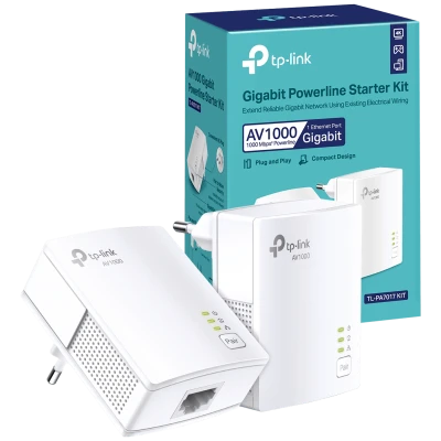 TP-LINK Mrežna strujna utičnica, AV1000, 1000 Mbps, set - TL-PA7017 KIT