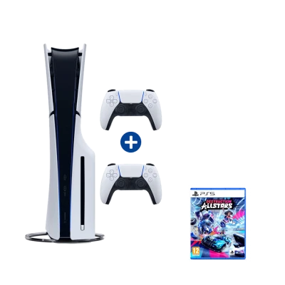 PlayStation 5 SLIM D chassis + PS5 Dualsense Wireless Controller + Destruction AllStars PS5