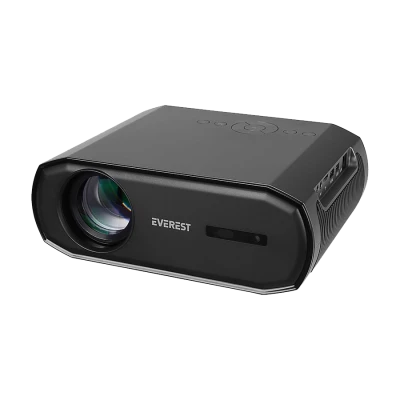 Projektor EVEREST PJ06 Grey/Black Auto Focus 1080P 9800 Lumens Android 9.0 4K Supported Full HD Projection Device with Tripod